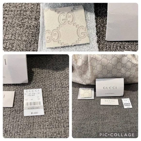Authentic Gucci GG Guccissima Sukey Medium - Ivory - Picture 13 of 16